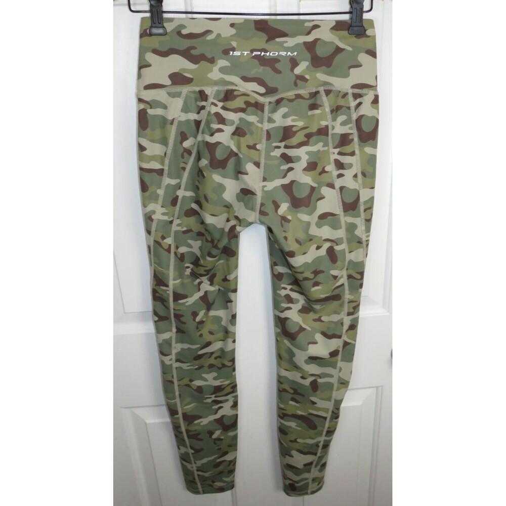 1st Phorm Reversible Camo Leggings Womens Size Medium Mid-Rise